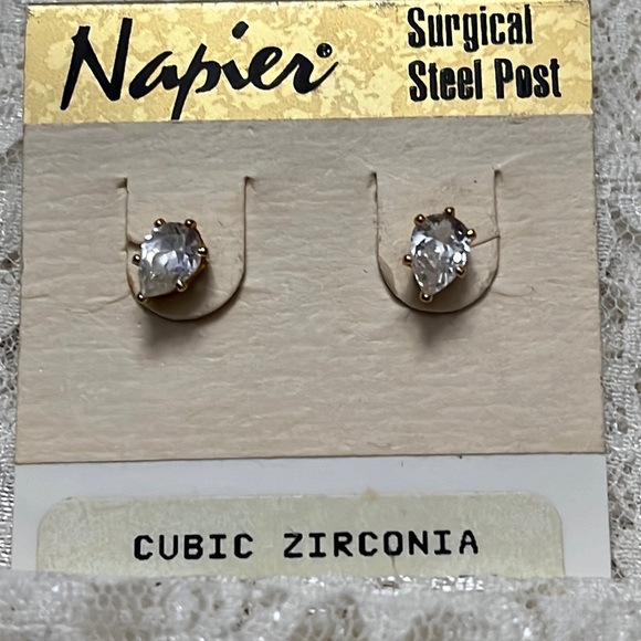Napier Jewelry - Napier/vintage cubic zirconia earrings *